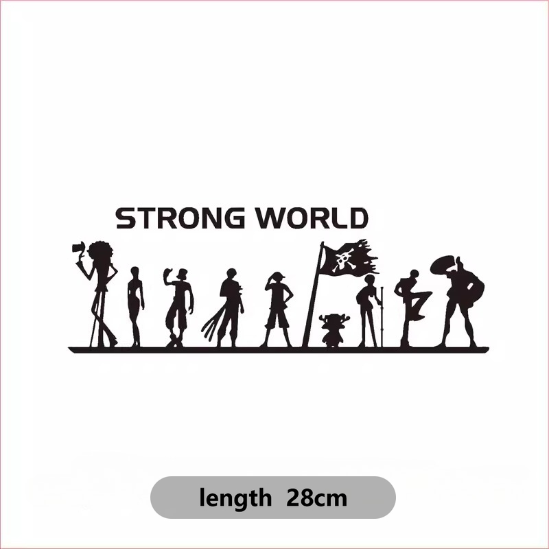 Wall Organizer Pocket - Strong World Luffy and Ace Silhouette