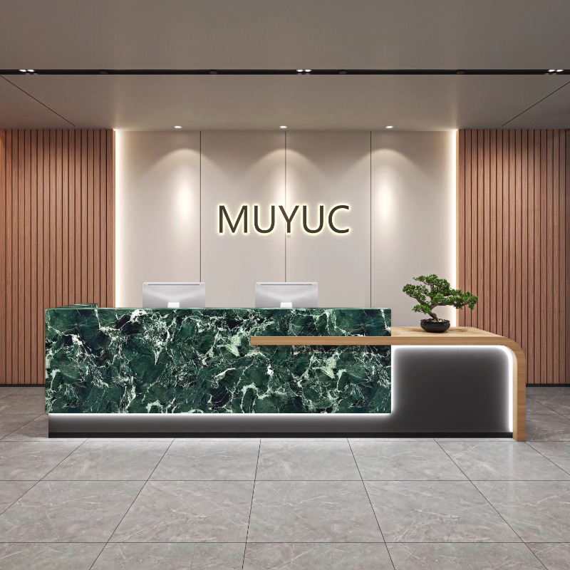 Office Furniture Center - Modern Creative Reception Desk with Minimalist