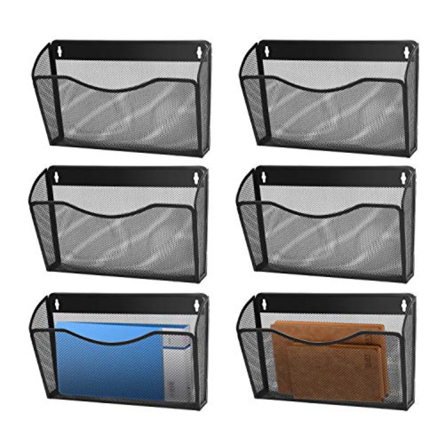 Paper Basket Mesh - Wall Folder File Letter Pocket Holder