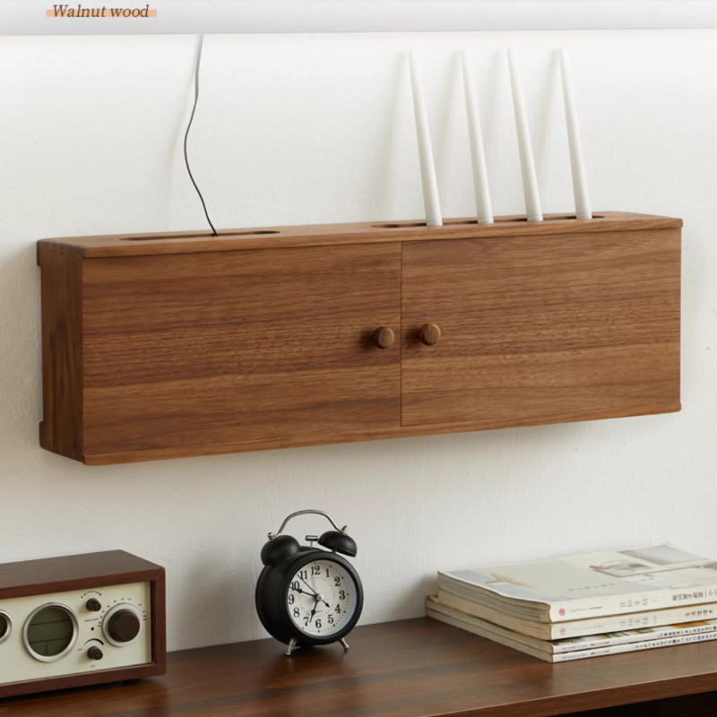 Wall Organizer Pocket - Solid Wood Router Organizer with Wall