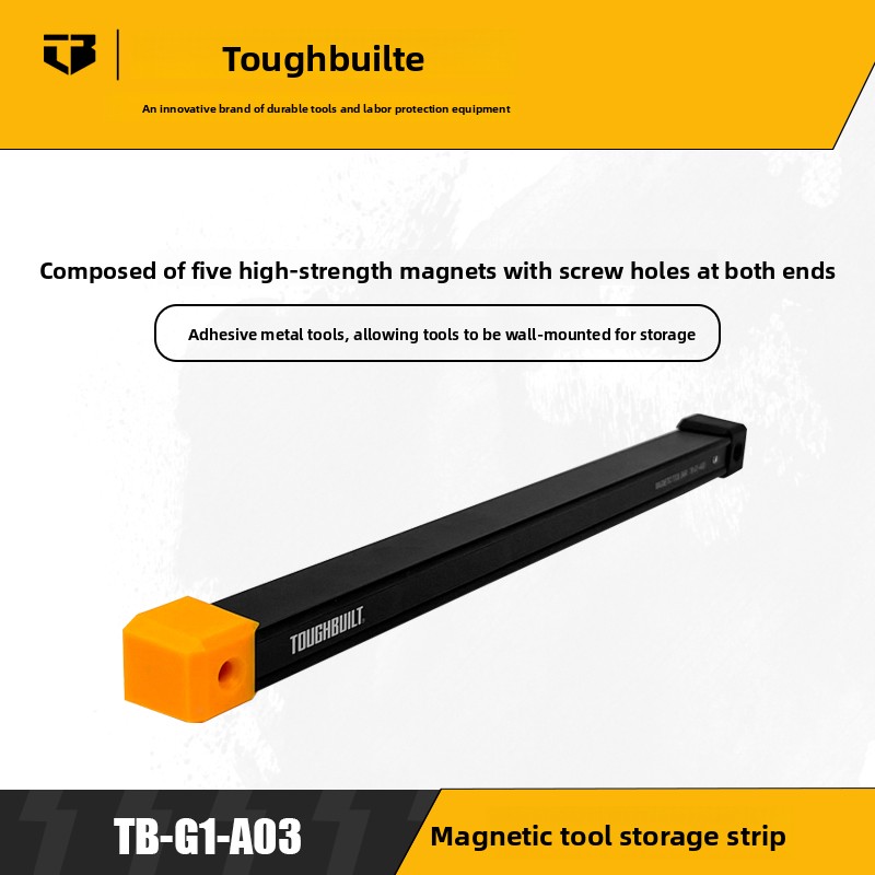 Wall Organizer Pocket - TOUGHBUILT Magnetic tool storage strip Wall-mounted