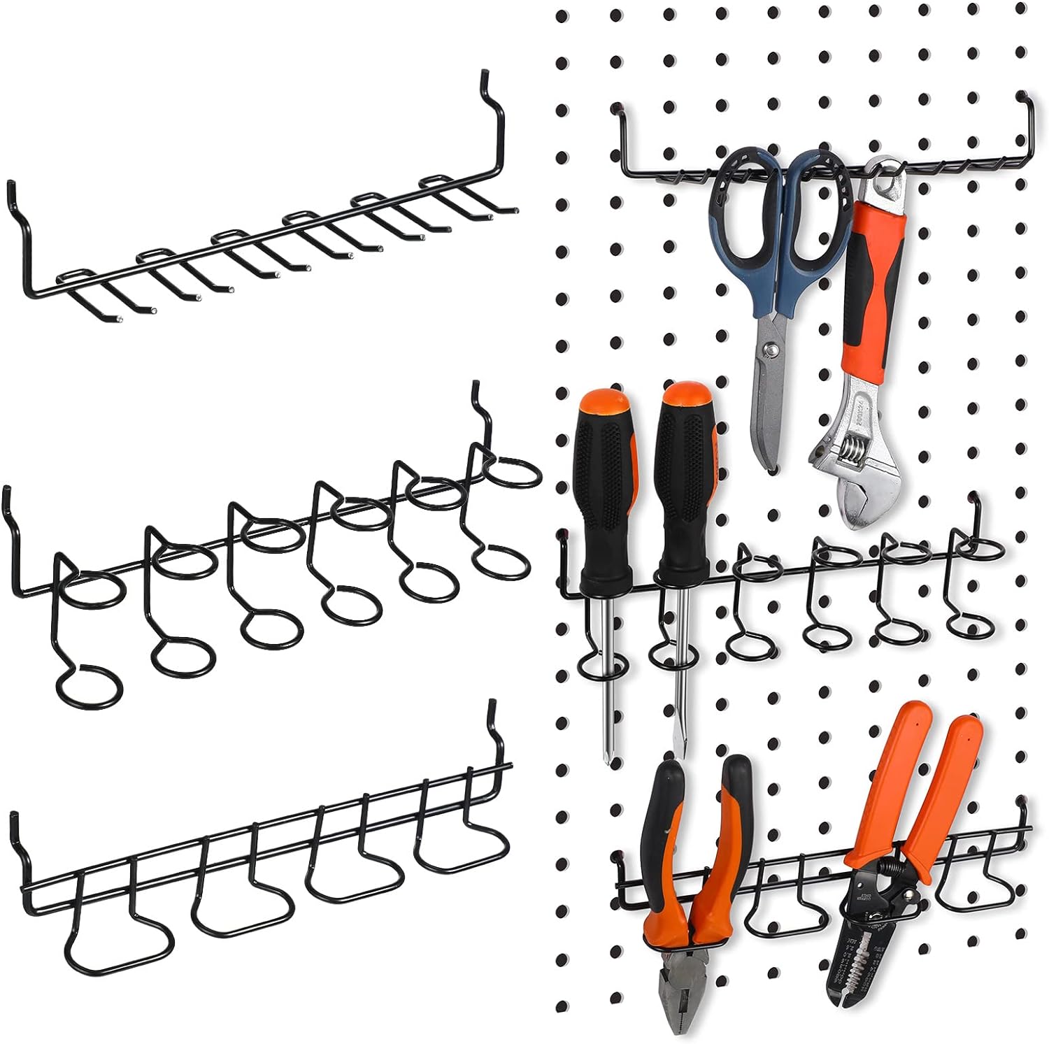 Wall Organizer Pocket - 3pcs slat wall pegboard tool storage