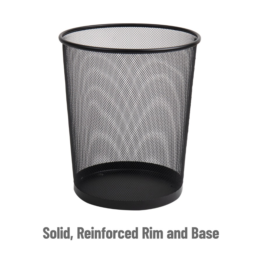 Mesh Trash Can Set of 3 Metal  - Paper Basket Mesh ulasan dan harga