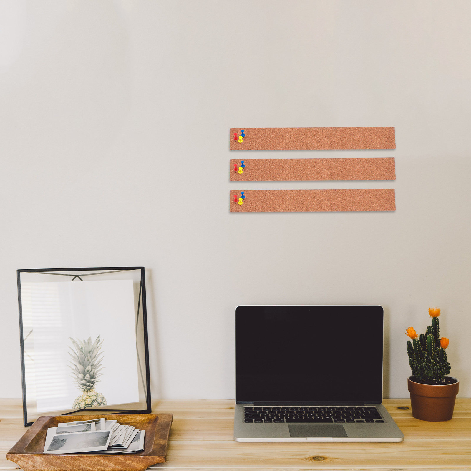 1Set Oak Cork Memo Board Strip - Bulletin Board Cork ulasan dan harga