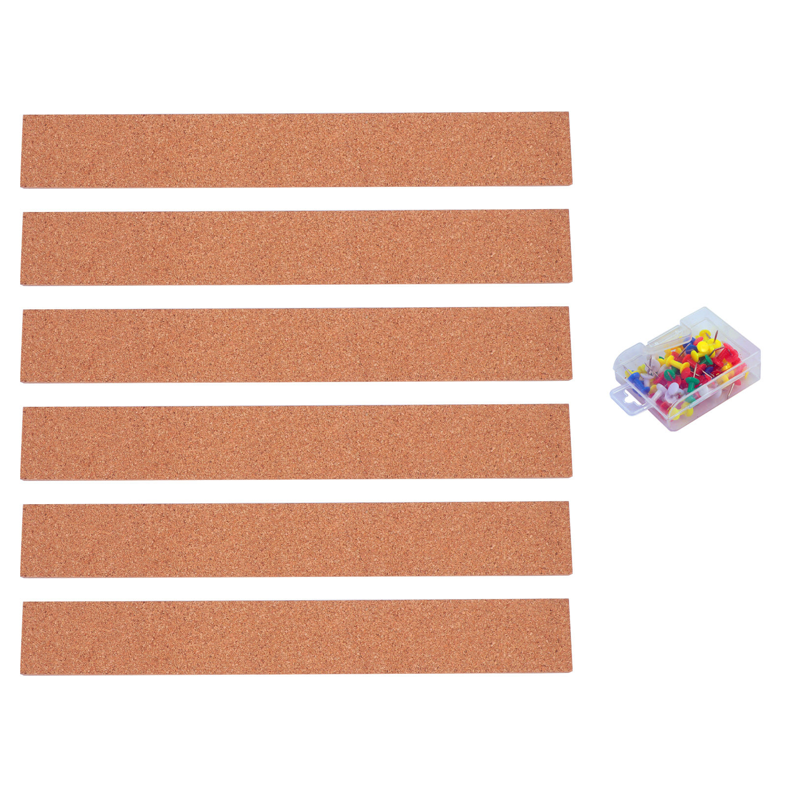 1Set Oak Cork Memo Board Strip - Bulletin Board Cork ulasan dan harga