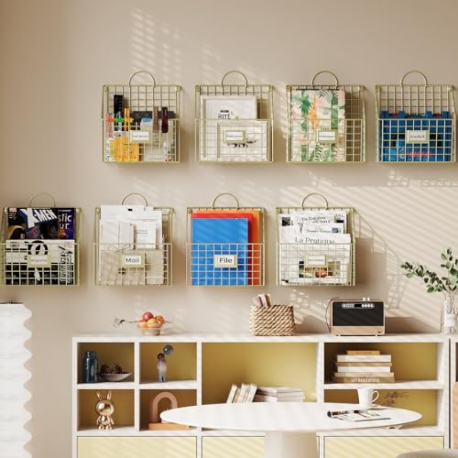 Wall File Organizer Mesh Hangi - Paper Basket Mesh ulasan dan harga