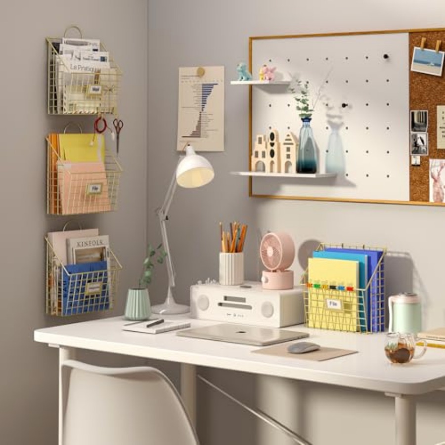 Wall File Organizer Mesh Hangi - Paper Basket Mesh ulasan dan harga