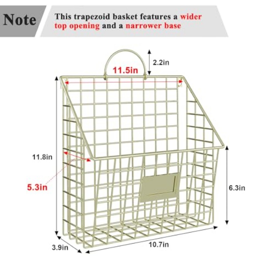 Wall File Organizer Mesh Hangi - Paper Basket Mesh ulasan dan harga