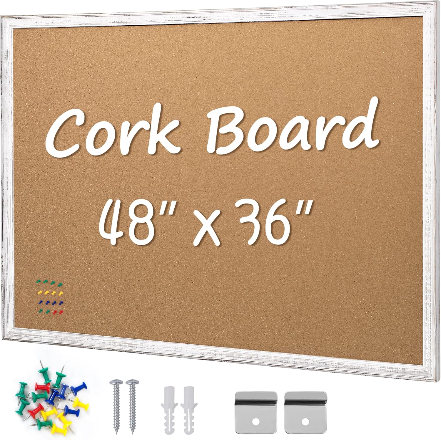 Cork Bulletin Board 36x48, Whi - Bulletin Board Cork ulasan dan harga