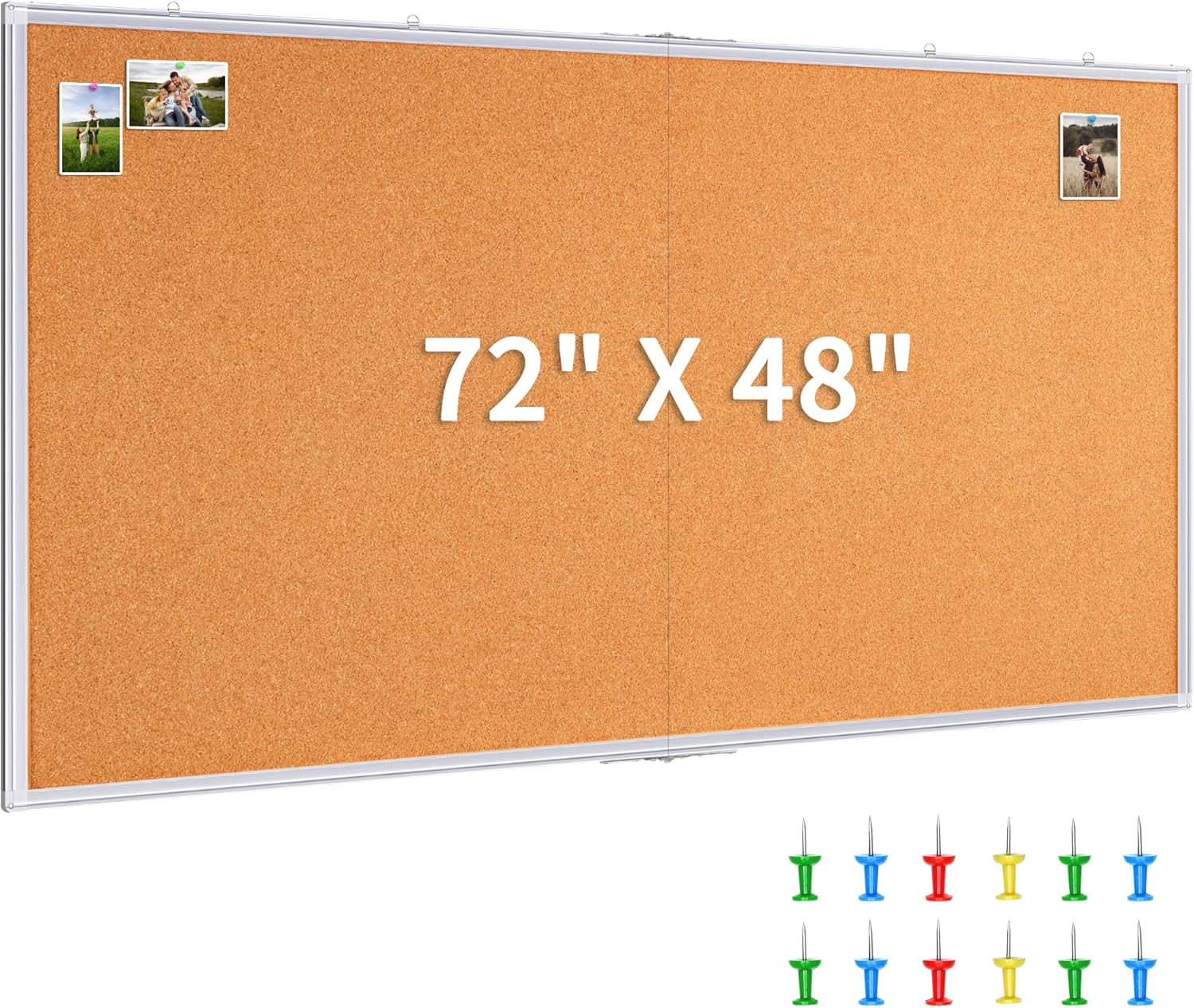 Large Cork Board 72 x 48 in, B - Bulletin Board Cork ulasan dan harga