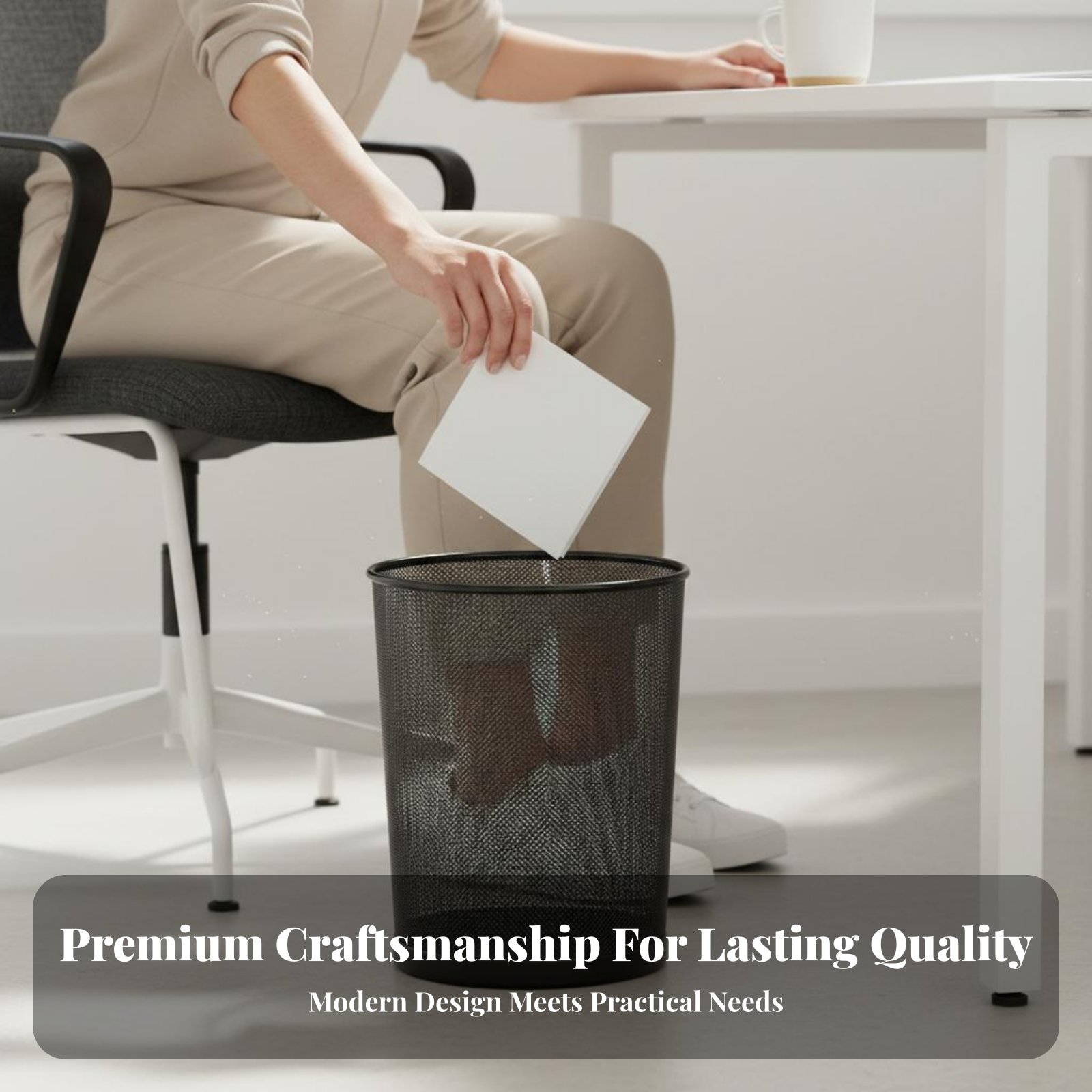 Metal Mesh Trash Can Anti-Rust - Paper Basket Mesh ulasan dan harga