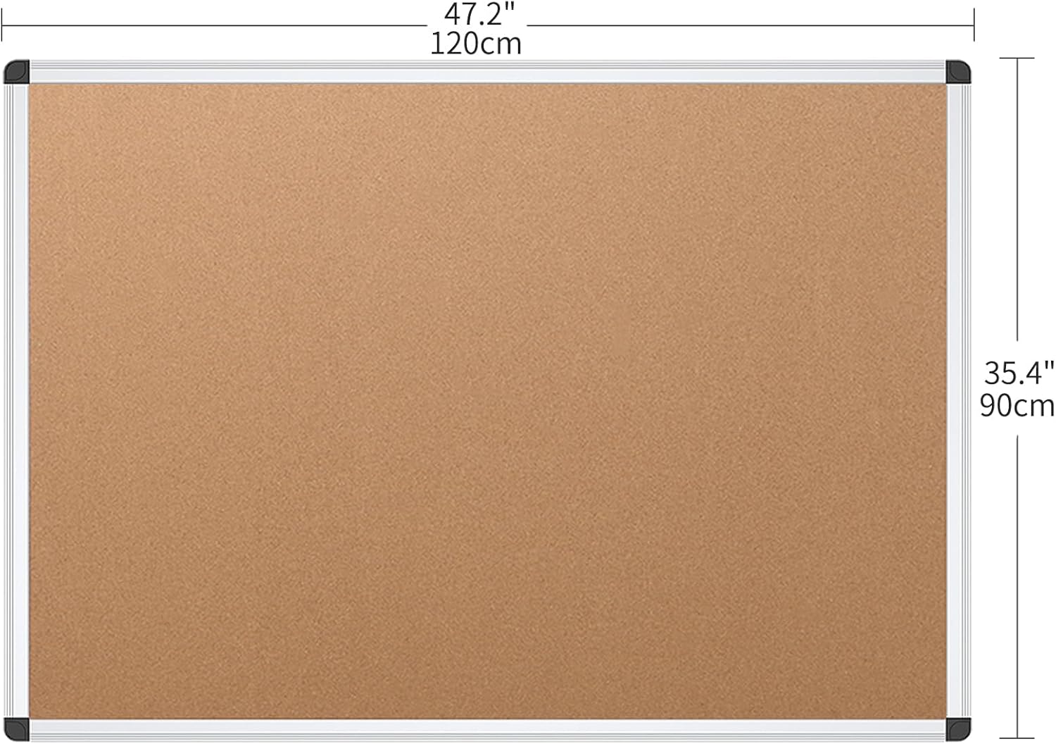 48x36 Inch Cork Bulletin Board - Bulletin Board Cork ulasan dan harga