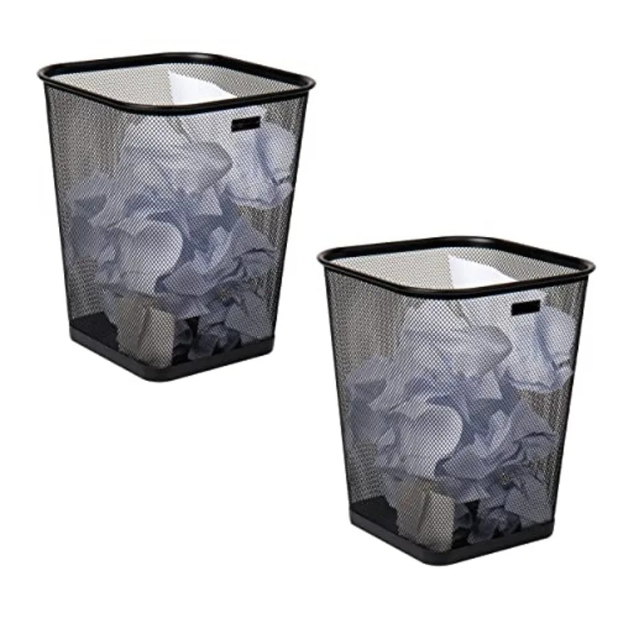 Mesh Trash Can, Waste Paper Ba - Paper Basket Mesh ulasan dan harga