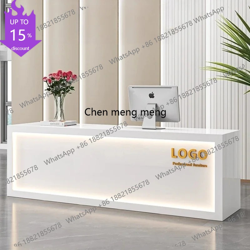 G153 modern white counter for  - Office Furniture Center ulasan dan harga