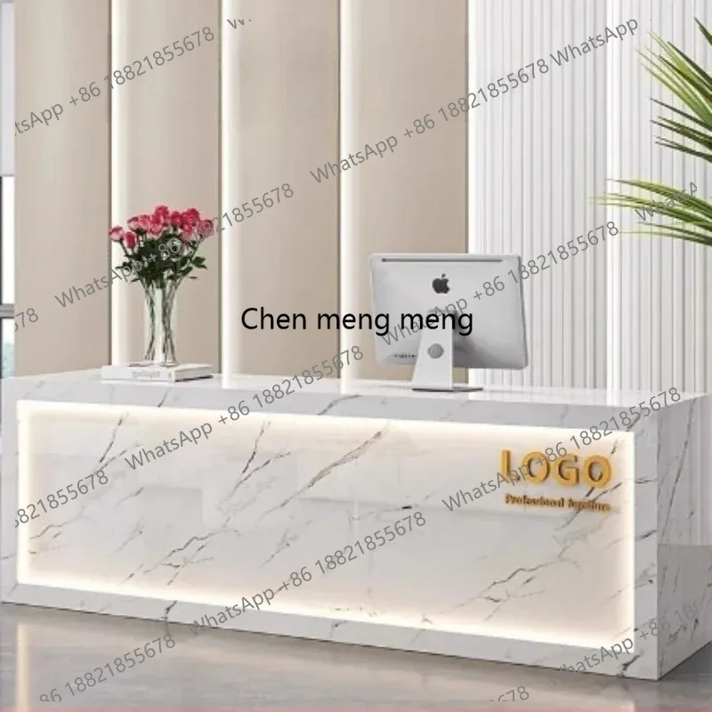 G153 modern white counter for  - Office Furniture Center ulasan dan harga