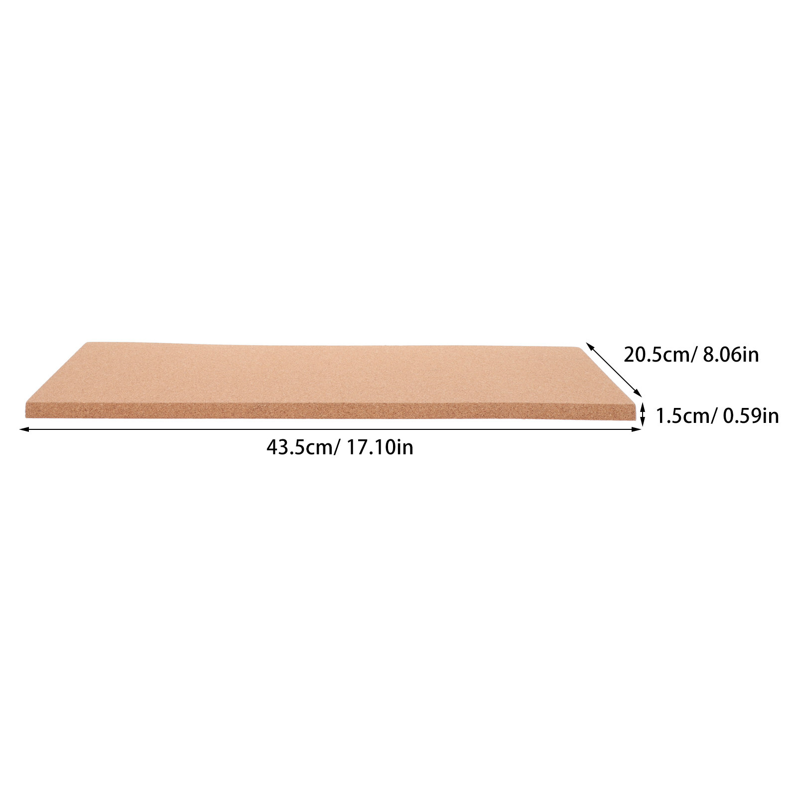 2Pcs Self-Adhesive Rectangular - Bulletin Board Cork ulasan dan harga