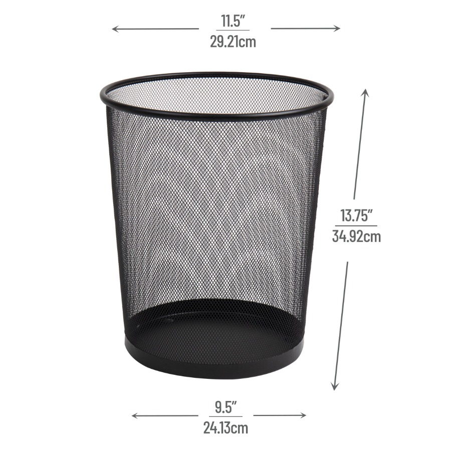Mesh Trash Can 16.65L Round Me - Paper Basket Mesh ulasan dan harga