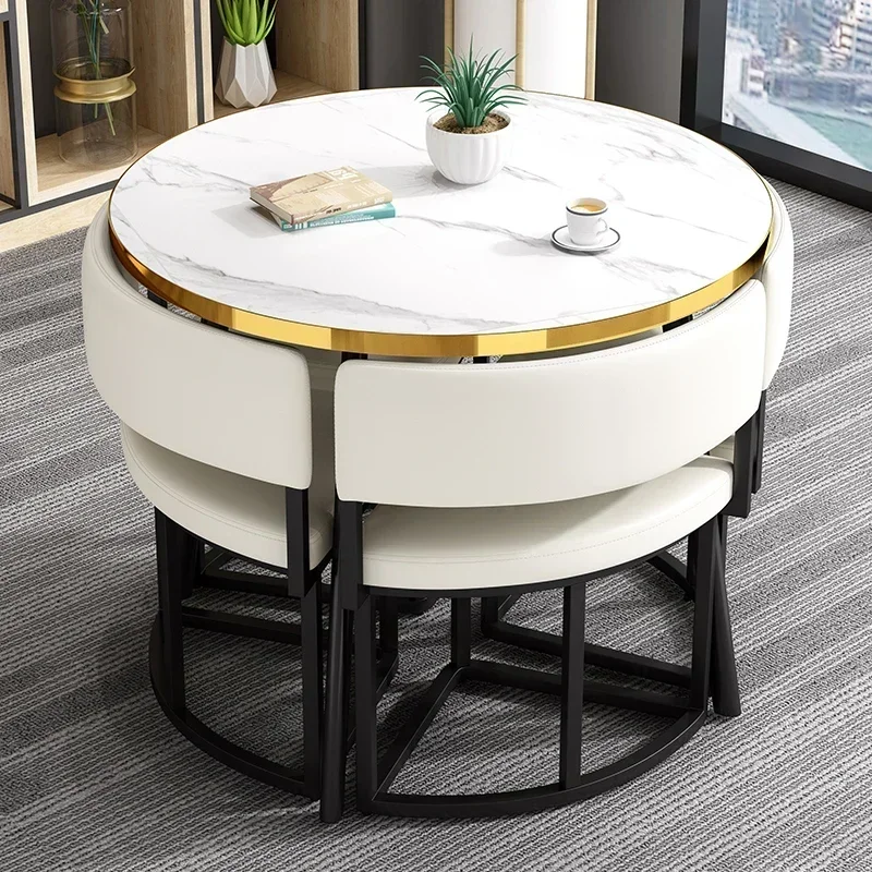 White Mobile Dining Tables Cha - Office Furniture Center ulasan dan harga