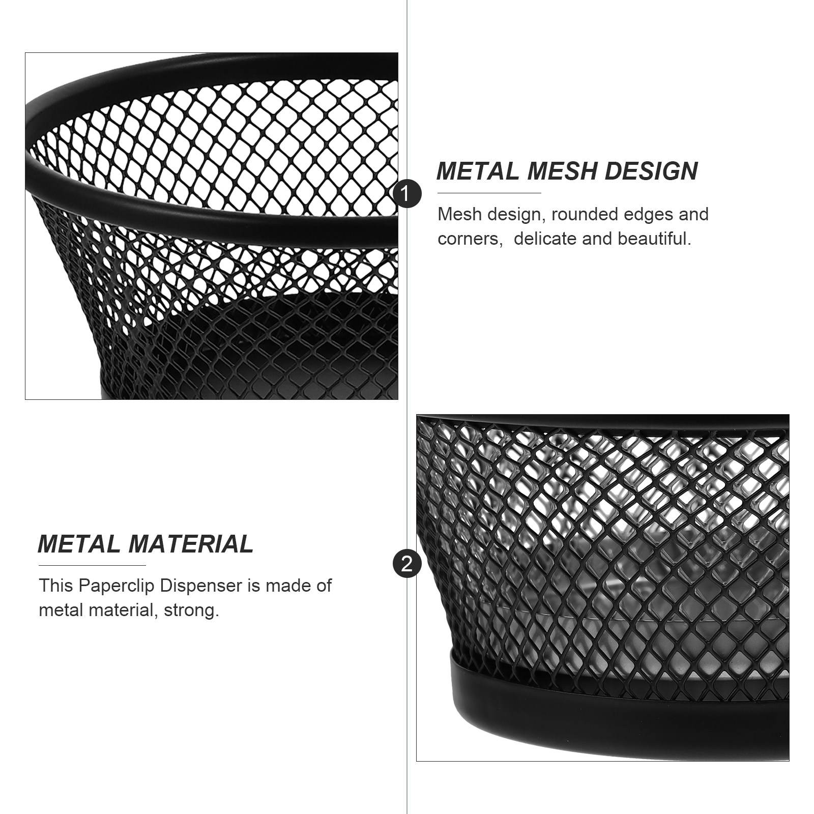 2Pcs Paper Clip Holder Mesh De - Paper Basket Mesh ulasan dan harga