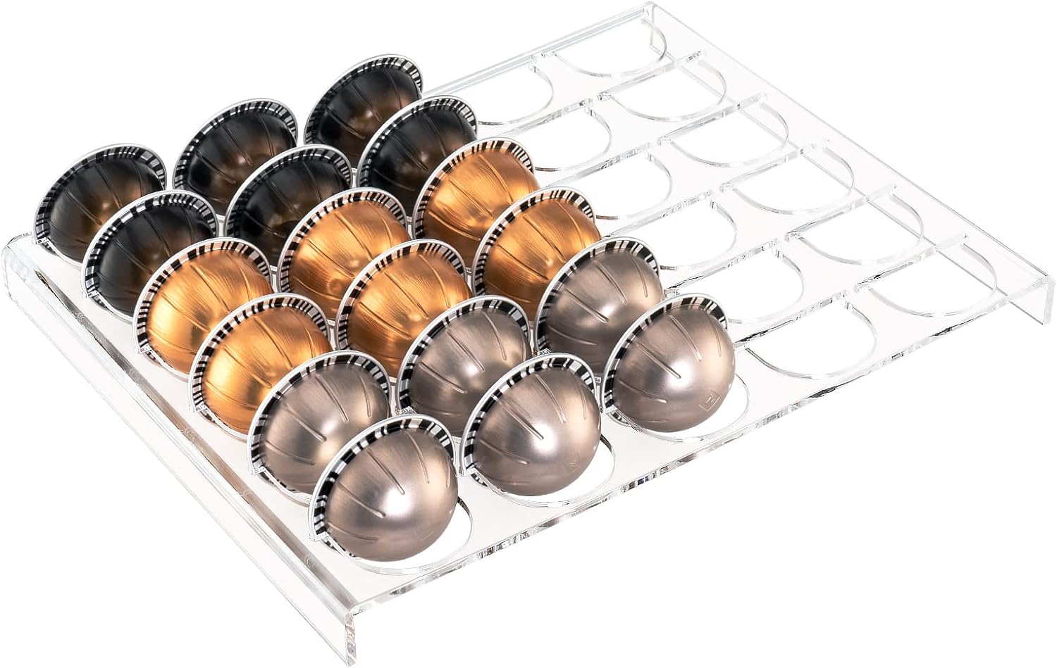 30-Slot Coffee Capsule Drawer  - Drawer Organizer Tray ulasan dan harga