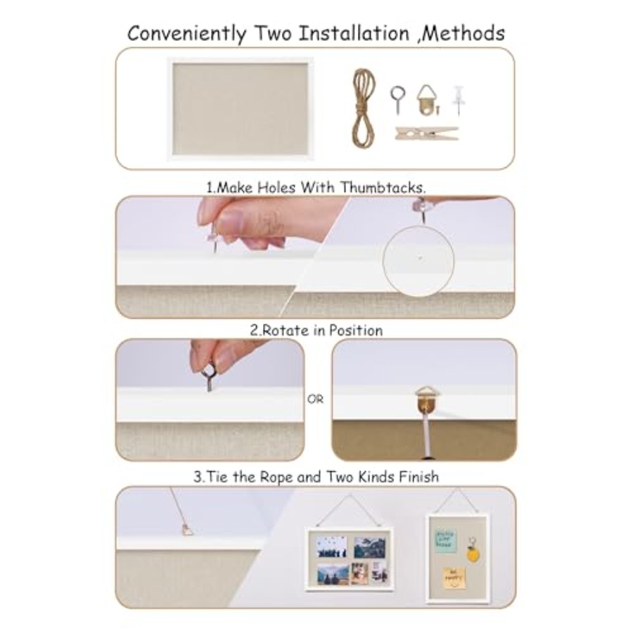 Cork Board with Linen White, B - Bulletin Board Cork ulasan dan harga