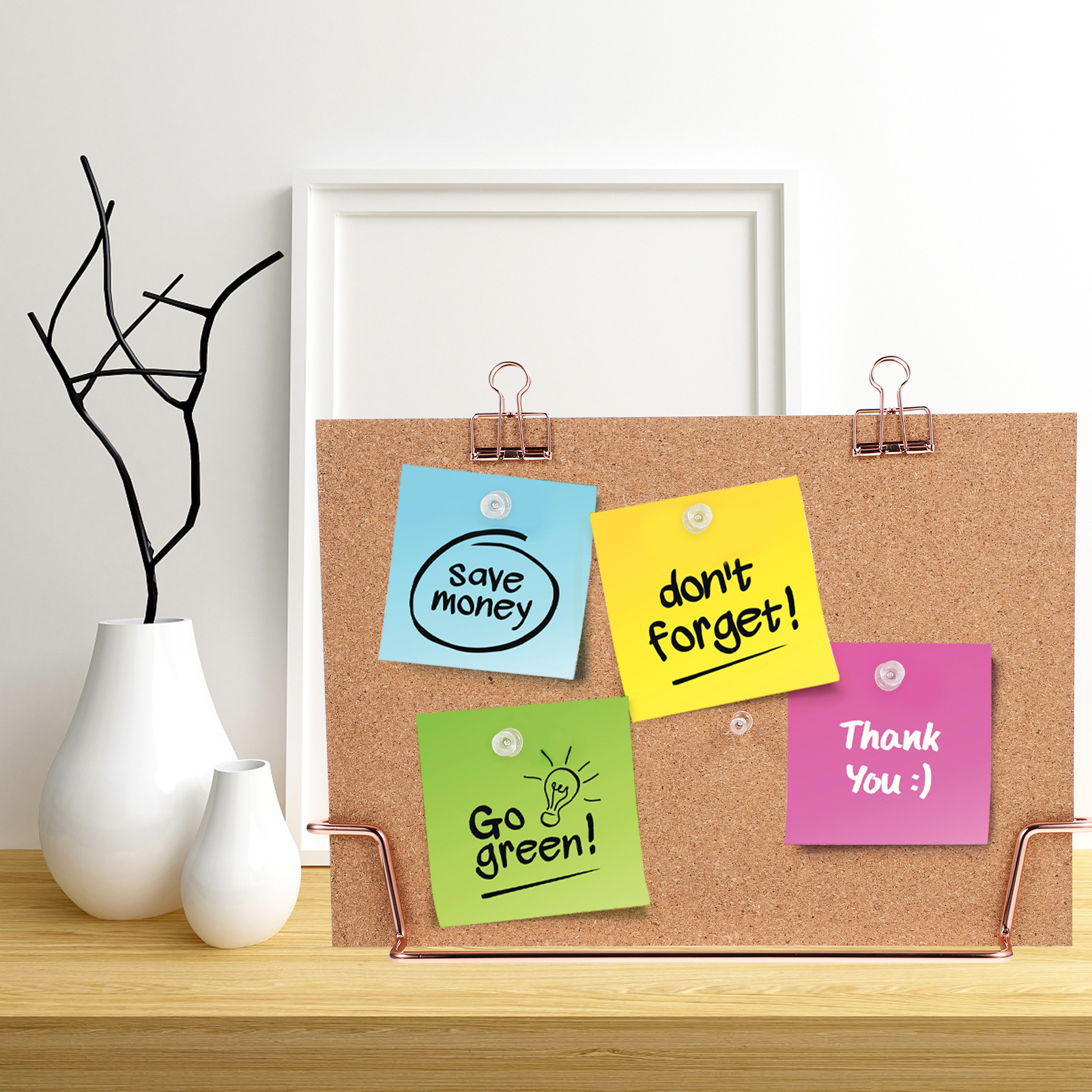 Cork Bulletin Board A4 Golden  - Bulletin Board Cork ulasan dan harga