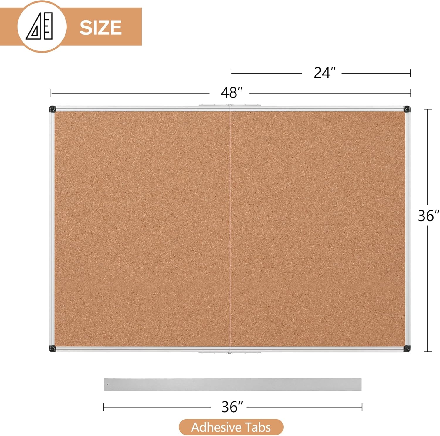 Cork Board Bulletin Board 36x4 - Bulletin Board Cork ulasan dan harga