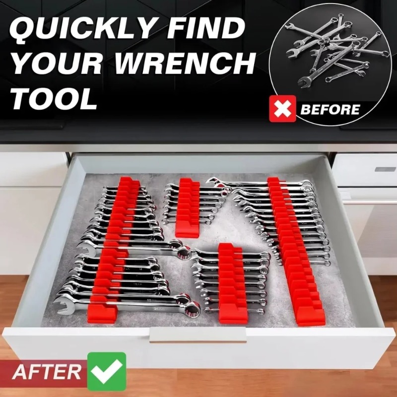 Wrench Holder Storage Organize - Drawer Organizer Tray ulasan dan harga