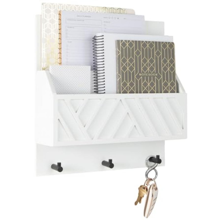 Wall Mount Key Holder with Mai - Wall Organizer Pocket ulasan dan harga