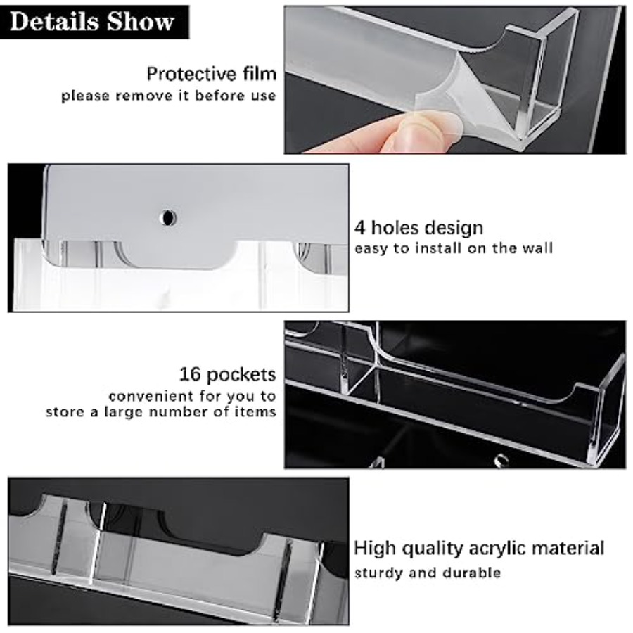 Business Card Holder Wall Moun - Wall Organizer Pocket ulasan dan harga