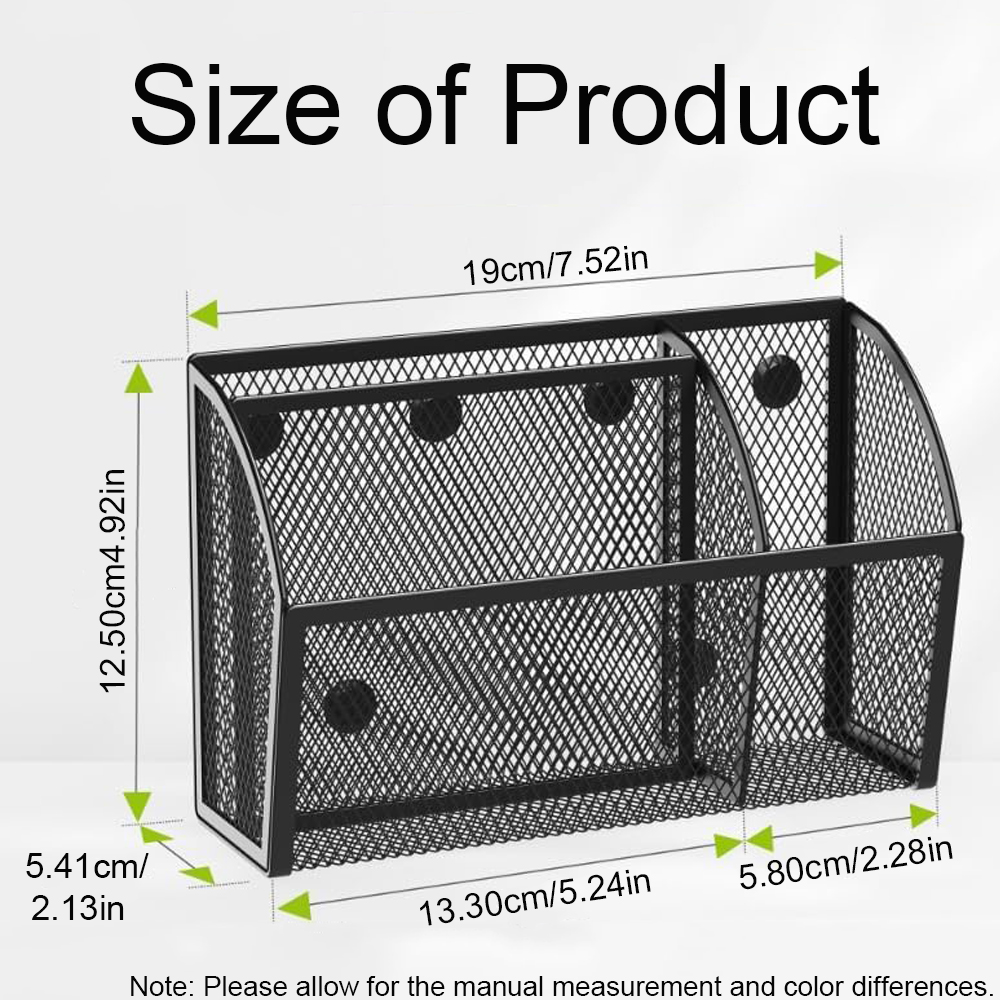 3 Compartments Magnetic Mesh B - Paper Basket Mesh ulasan dan harga